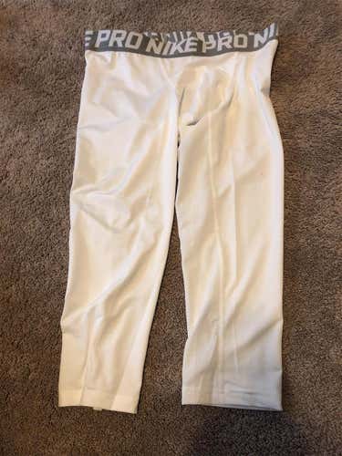 NEW White Medium Nike Compression