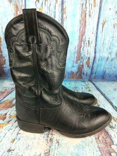 TONY LAMA Black Bullhide Shoulder Cowboy Western Boots CT456 Men's Size: 8 D