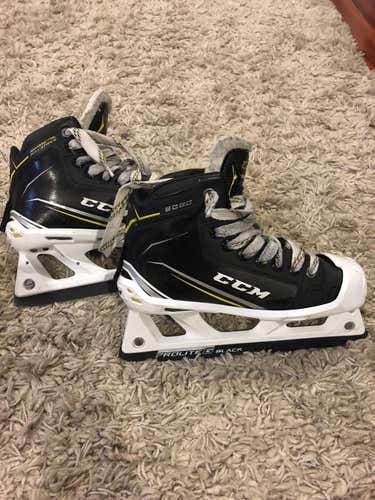 Junior CCM Tacks 9080 Hockey Goalie Skates D&R (Regular) Size 4