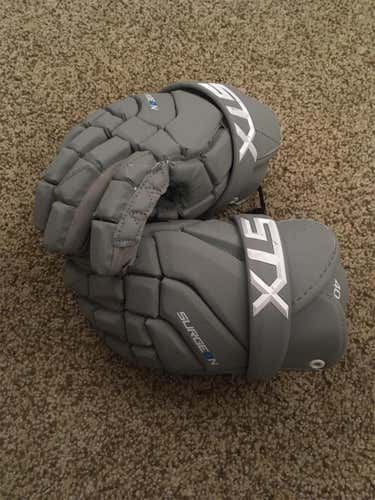 STX Gray Surgeon 400 Lacrosse Gloves 13"