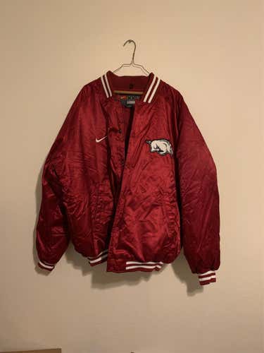Red Men's XXL Nike Jacket Razorbacks