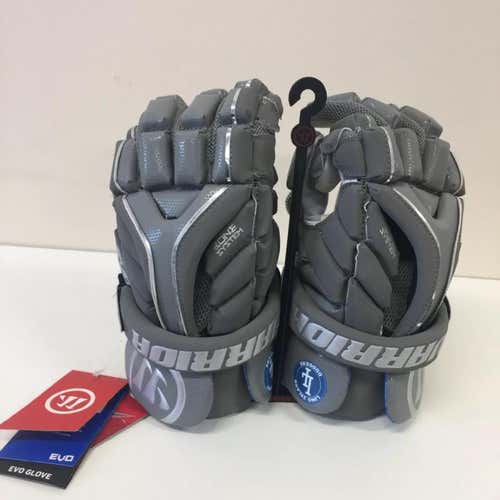 Gray New Player Evo Lacrosse Gloves 12"