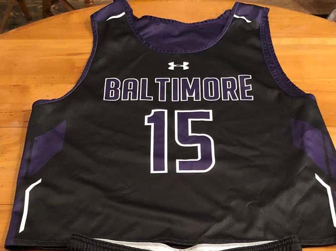 Under Armor all American underclass Baltimore pinnie #15 (championship worn)