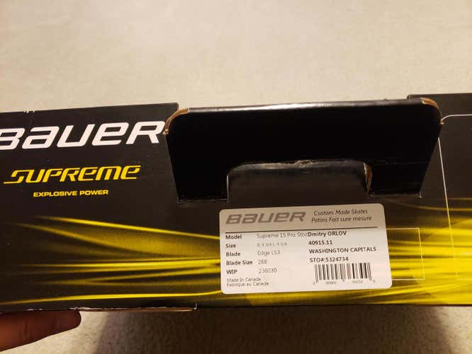Bauer Supreme S1 Pro Stock - Dmitry Orlov Size 9 3/4