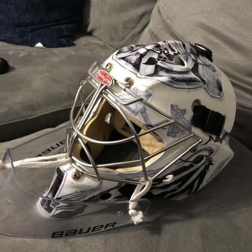 White Senior Profile 960 Goalie Mask