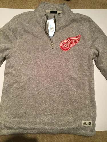 NWT 1/4 Zip Detroit Redwings