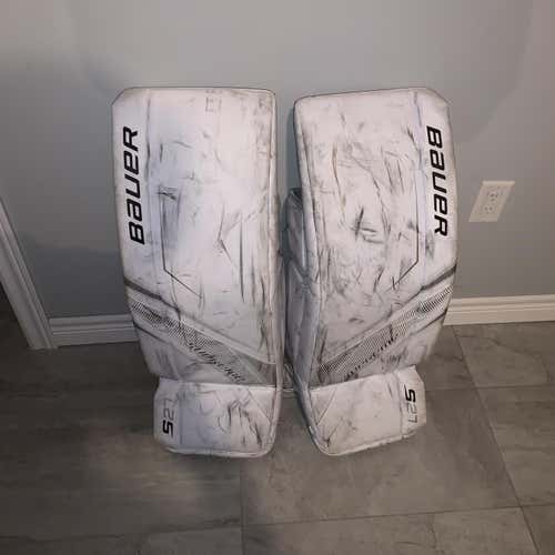 White Senior 33" S27 Goalie Leg Pads