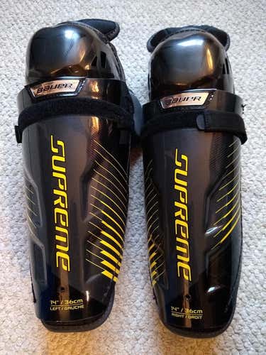 New Senior Bauer Supreme 150 Shin Pads 14 inch