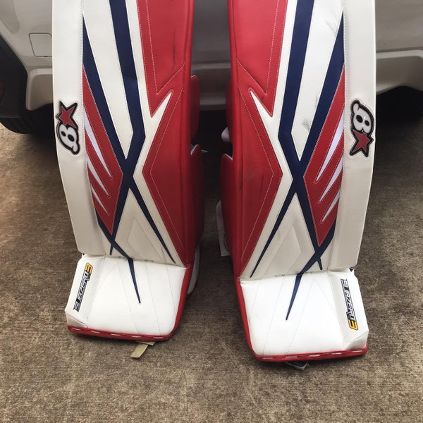 Red Senior 35" SubZero Pro 3 Goalie Leg Pads