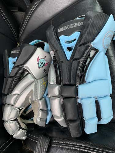 PLL Chrome Maverik Rome game worn gloves