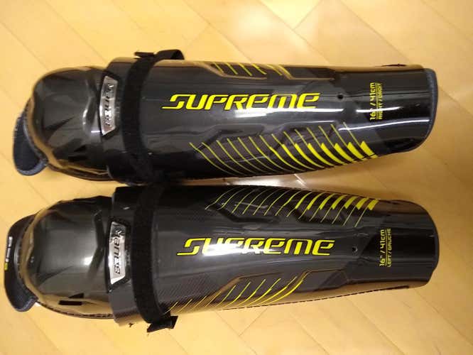 New Senior Bauer Supreme 150 Shin Pads 16 inch