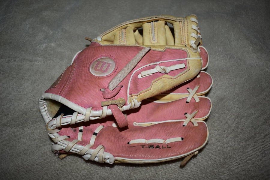 Wilson A2446 Baseball / T-Ball Glove, Hope/Breast Cancer, Pink, 10 inch