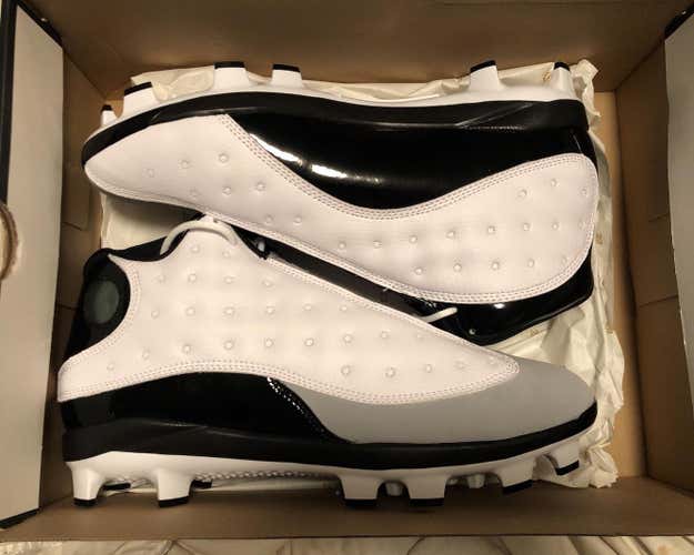 Jordan 13 (XIII) (Sz 11.5) White Molded Cleats