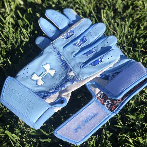 Bryce Harper Pro Issue Under Armour Fathers Day Batting Gloves (Large)