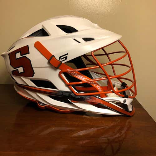 Syracuse Lacrosse White Cascade S Helmet