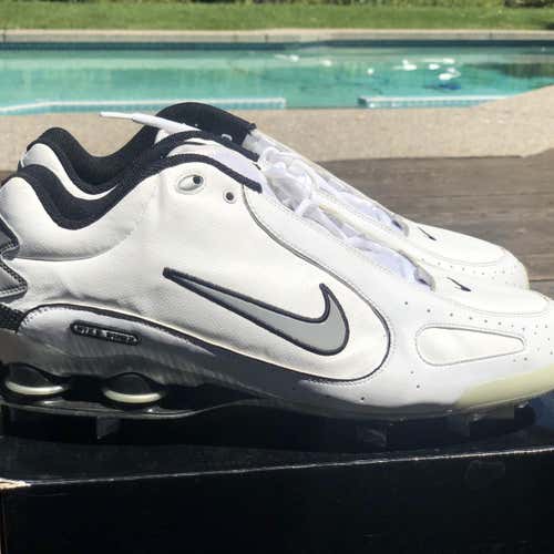 Nike SHOX OG’s (New)(Size 13) White Metal Cleats