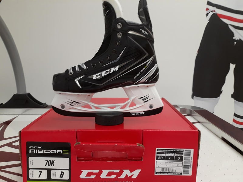 New Senior CCM RibCor 70K Hockey Skates D&R (Regular) Size 7