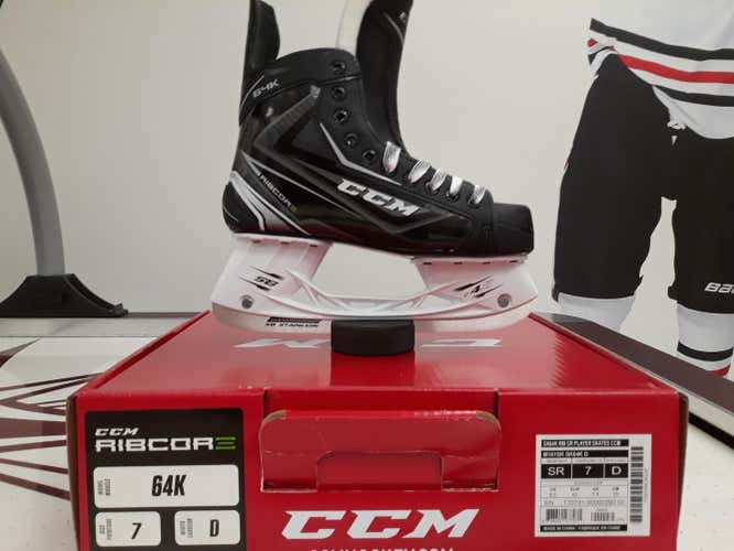 New Senior CCM RibCor 64K Hockey Skates D&R (Regular) Size 7
