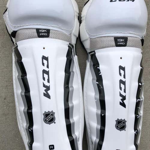 New 16” CCM 19K Shin Pads Pro Stock Jofa Reebok Rbk