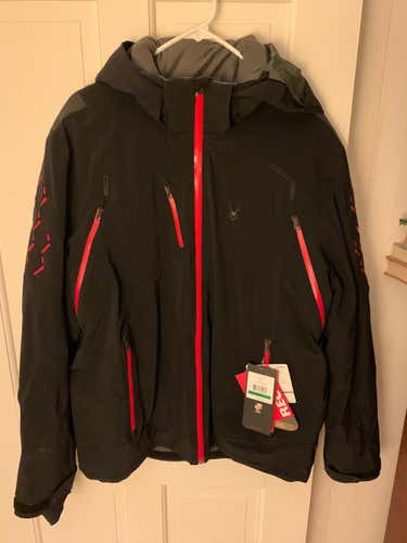 New Men's Large Spyder Pinnacle Jacket