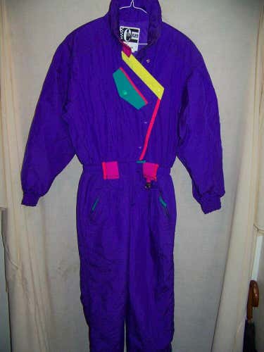 Vintage Europa by Helly Hansen Insulated One Piece Snow Ski Suit, Women's 10 Med