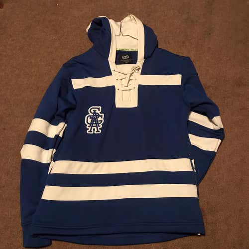 Blue Men's Large Jersey Hoodie