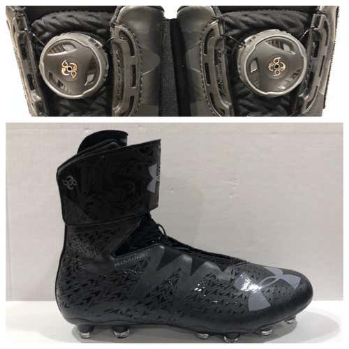Under Armour Highlight MC 2.0 BOA Black Football Cleats1293196-001 Men's sz 12.5