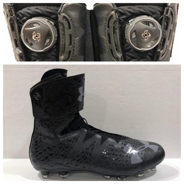 Under Armour Highlight MC 2.0 BOA Black Football Cleats1293196-001 Men's sz 12.5