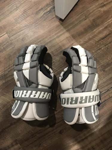 Gray Player Warrior Lacrosse Gloves 12"