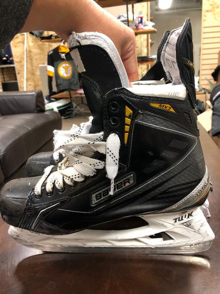 Senior Bauer Supreme MXG Hockey Skates E Pro Stock Size 12 COLORADO AVALANCHE