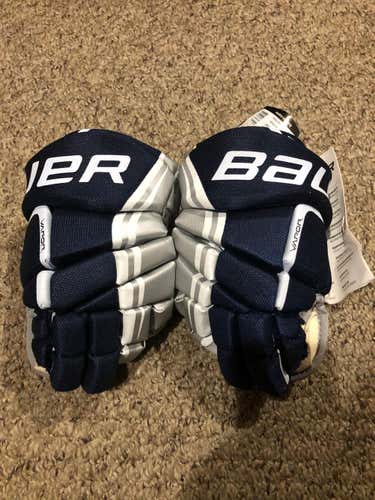 New Blue Junior Bauer Vapor X:lite Gloves 10"