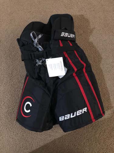 New Team Comcast Black Junior Small Bauer Nexus Hockey Pants