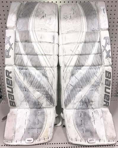 White Bauer RX8 LE Senior 35" Goalie Leg Pads