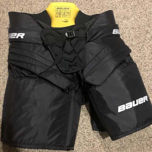 Black Senior Large SUPREME ONE.7 GOALIE PANTS Goalie Pants