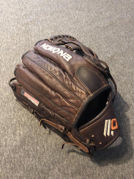 Brown Nokona Right Handed X2-1275H Baseball Glove 12.75"