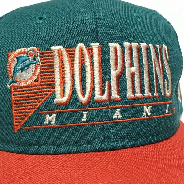 Vintage Miami Dolphins Snapback Hat Drew Pearson Wool Youngan Script NFL Cap