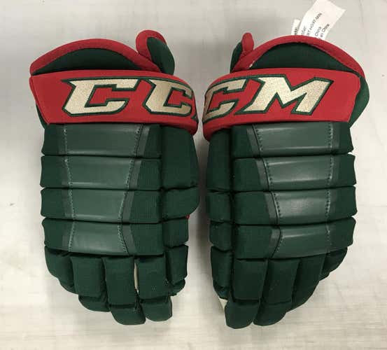 CCM HG97 Pro Stock Hockey Gloves Minnesota Wild Green 4016