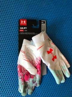 New Under Armour UA F7 Gloves Youth Large