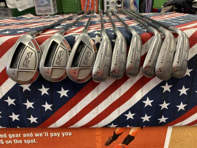 Men's Adams RH Idea a12 OS Iron Set(4i-GW) Regular Flex Graphite Shaft- 140648
