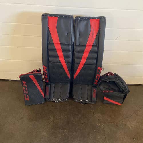 Black Senior 35" Extreme Flex III Goalie Full Set