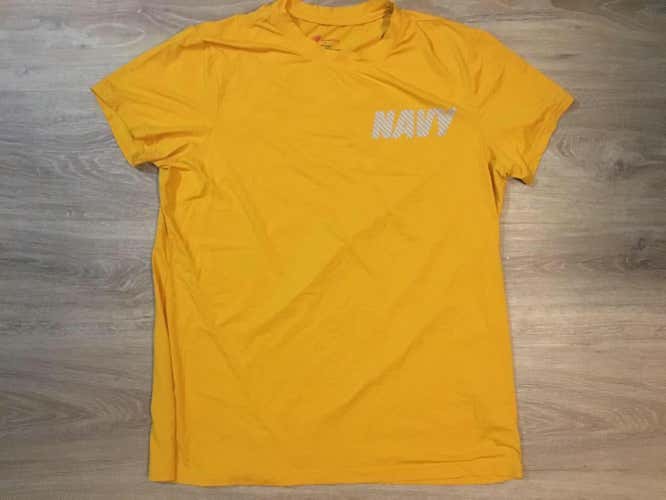 (Large) New New Balance Navy Midshipmen Compression Shirt