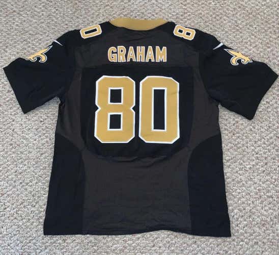 NFL New Orleans Saints #80 Jimmy Graham Black Jersey Size 52 Great Condition!