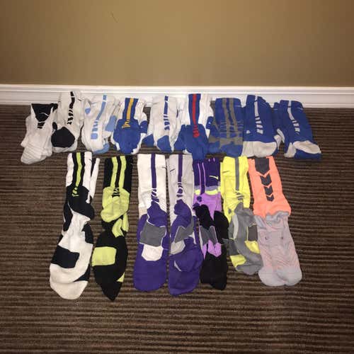 Nike Elite Sock BUNDLE 15 Pairs (XL/L)