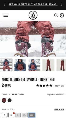 2020 Volcom Bib Snowboard  Pants