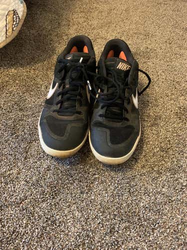 Black Nike Alpha Metal Cleats Low Cut