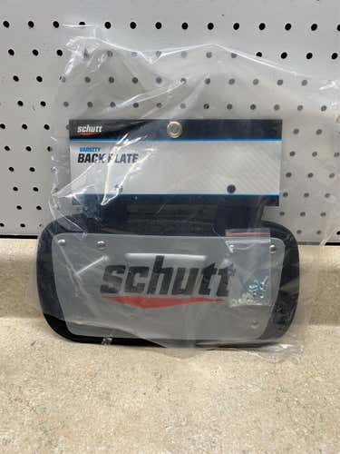 Schutt Black Varsity Back Plate-Black- Brand New