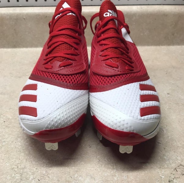 Adidas Icon V Bounce Metal Cleats - Red - Size - 9 - BRAND NEW!!!