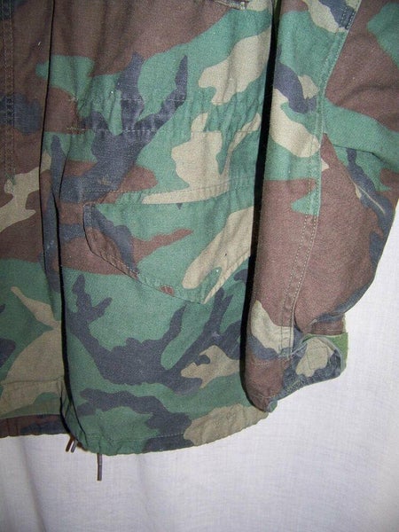 Vintage US Army Camo Cold Weather Field Jacket, Men's Medium