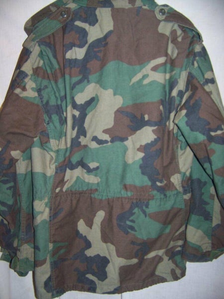 Vintage US Army Camo Cold Weather Field Jacket, Men's Medium