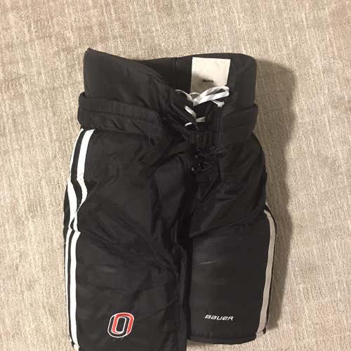 Nebraska Omaha Pro Stock Black Senior Medium Bauer Hockey Pants